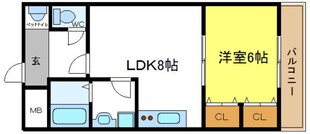 ラ・ポーエあきの物件間取画像